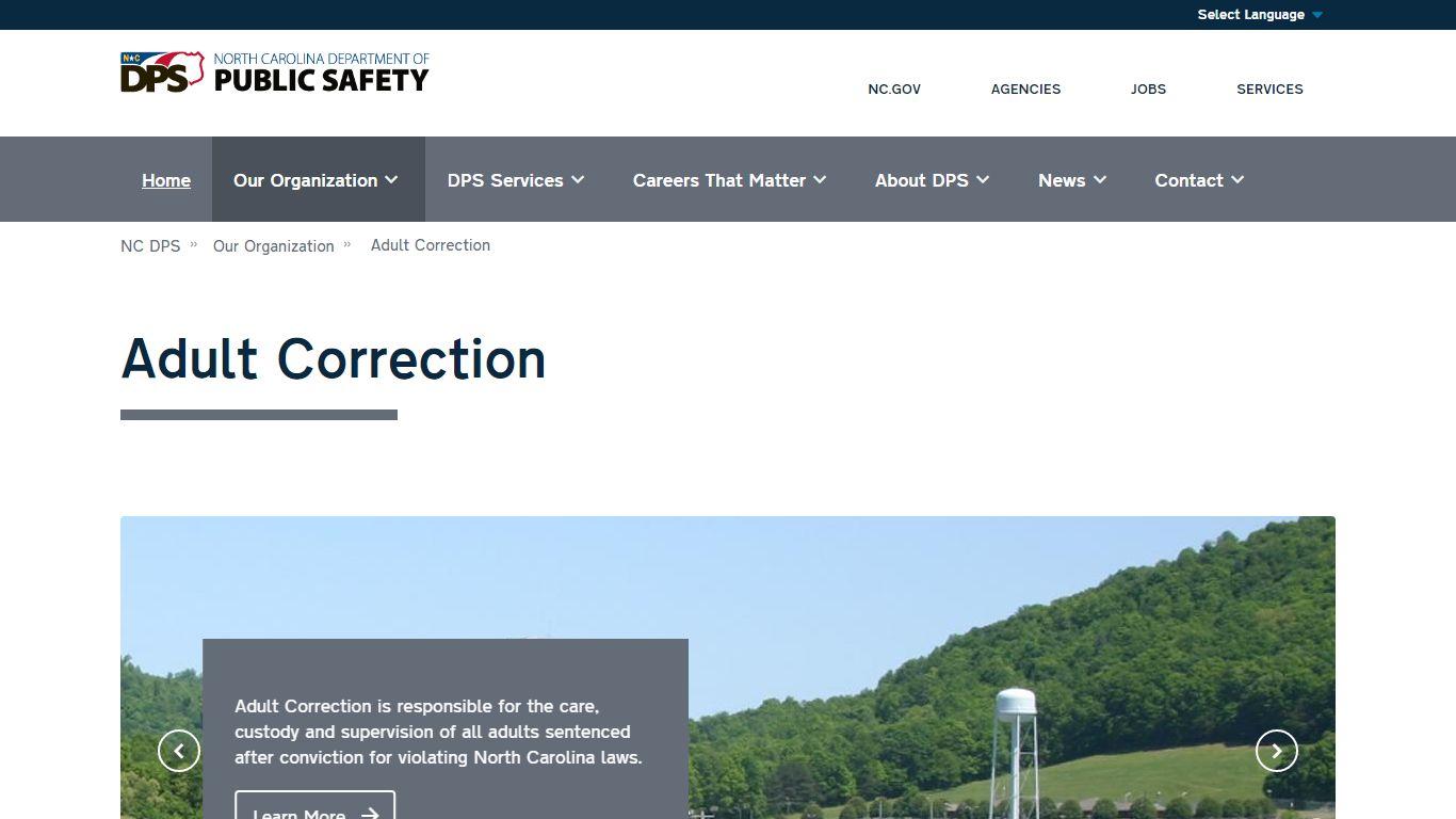 NC DPS: Adult Correction - North Carolina Department of Public Safety